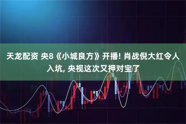 天龙配资 央8《小城良方》开播! 肖战倪大红令人入坑, 央视这次又押对宝了